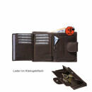 INVIDA RFID Leder Geldbörse KLASSIK im Hochformat mit Riegel in verschiedenen Farben Royalblau