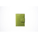 INVIDA RFID Leder Geldbörse KLASSIK im Hochformat mit Riegel in verschiedenen Farben Grün