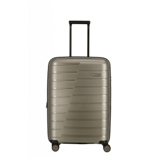 Travelite Hartschalen Koffer Trolley AIR BASE TSA Schloss in verschiedenen Farben und Größen Champagner Koffer L (77 cm)