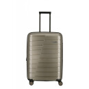 Travelite Hartschalen Koffer Trolley AIR BASE TSA Schloss in verschiedenen Farben und Größen Champagner Koffer L (77 cm)