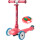 BEWEGT zum Spielen 3-Rollen Dreirad Kinder Roller Scooter mit 50 Klemmbausteinen Bausteintrittbrett Lenker höhenverstellbar Leuchtrollen ab 3 Jahre
