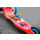 BEWEGT zum Spielen 3-Rollen Dreirad Kinder Roller Scooter mit 50 Klemmbausteinen Bausteintrittbrett Lenker höhenverstellbar Leuchtrollen ab 3 Jahre pink/Blue/White