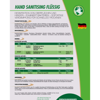 INVIDA Hand Desinfektionsmittel für Hände und Flächen Konzentrat 1 Liter MADE IN GERMANY