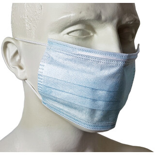 10 Stück P-Collection Einweg Mundschutz Maske 3-lagig Atemschutz Staubschutz Maske Blau