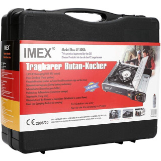 i-mex IMEX Camping (Gaskocher mit 12 x Gaskartuschen)