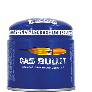 Gaskartusche 190g passend für Gaskocher mit Stechkartuschen, Gas Bullet (1)