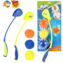 Toi-Toys wiederverwendbare Wasserbomben inklusive Ballschleuder - Wasserbälle Set - Wasser-Softball - Ø 8cm - 3 Stück - Sommer Outdoor