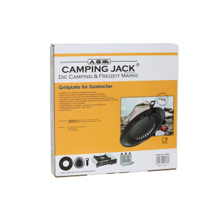 Kopie von Camping Jack Grillaufsatz für tragbare Gaskocher Ø32 cm BBQ Grillplatte für Gaskocher