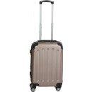 INVIDA Glüückskind Luxus Hartschalen Koffer Trolley ABS mit 4 Zwillingsrollen in Rose Gold Größe: M