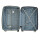 INVIDA Glüückskind Luxus Hartschalen Koffer Trolley ABS mit 4 Zwillingsrollen in Eisblau Größe: XL