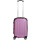 INVIDA Glüückskind Luxus Hartschalen Koffer Trolley ABS mit 4 Zwillingsrollen in Pink Größe: L