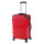 INVIDA PC/ABS Glüückskind Koffer Trolley mit 4 Zwillingsrollen Rot L