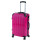 INVIDA PC/ABS Glüückskind Koffer Trolley mit 4 Zwillingsrollen Pink XL