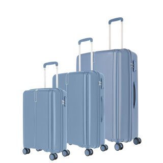 ik draag kleding Portugees moeder Travelite VAKA Trolley Koffer in Blaugrau verschiedene Größen oder al