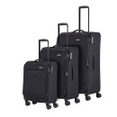 Travelite CHIOS Trolley Koffer in Schwarz verschiedene Größen oder als Set