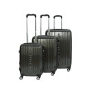 3 teiliges Luxus Kofferset AIRPORT Trolley Koffer Set TSA in Anthrazit