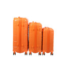 Glüückskind 3 teiliges Kofferset Trolley Koffer Set in 5 Farben aus Polypropylen 102940 Orange